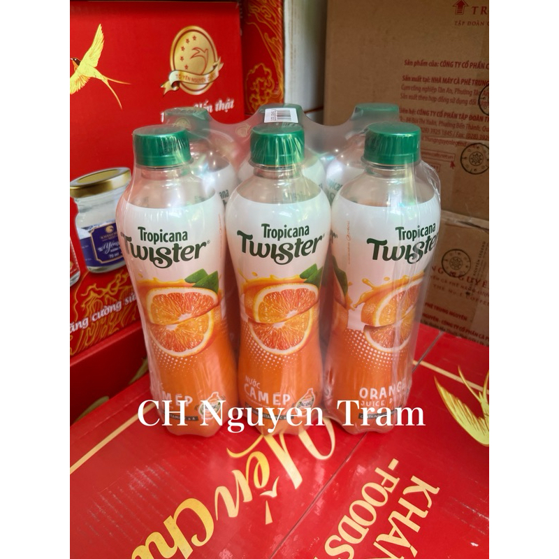 Lốc 6 chai nước cam ép Twister 450ml