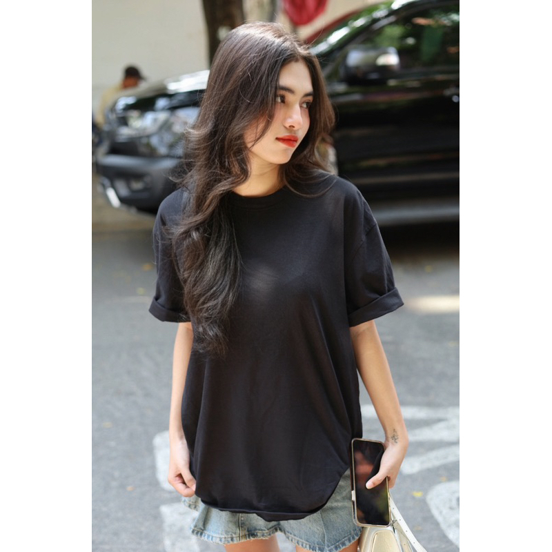 Áo thun trơn form Oversize premium 250GSM _krakendrk