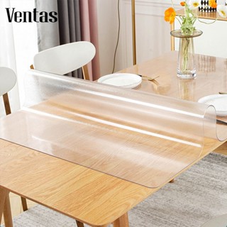 VENTAS Khăn trải bàn bằng nhựa PVC dẻo không thấm nước trong suốt 1.2mm Chống dầu