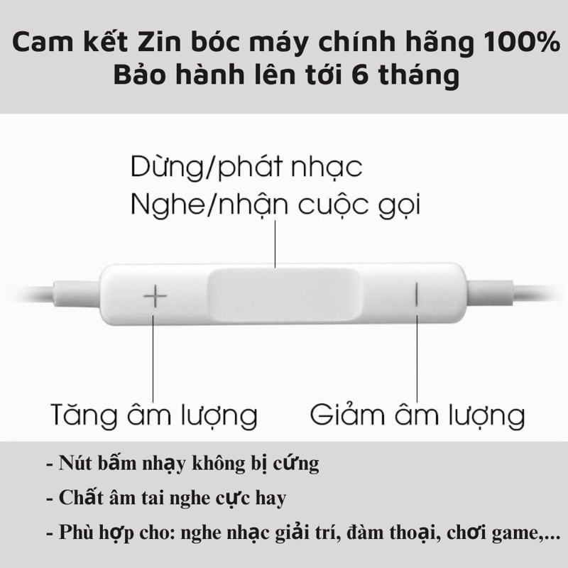 Tai Nghe Chân Dẹp và chân tybe  Zin chuẩn| Không Cần Bluetooth| Nghe Nhạc Bass Hay Dùng Từ 7 Trở Lên | BigBuy360 - bigbuy360.vn
