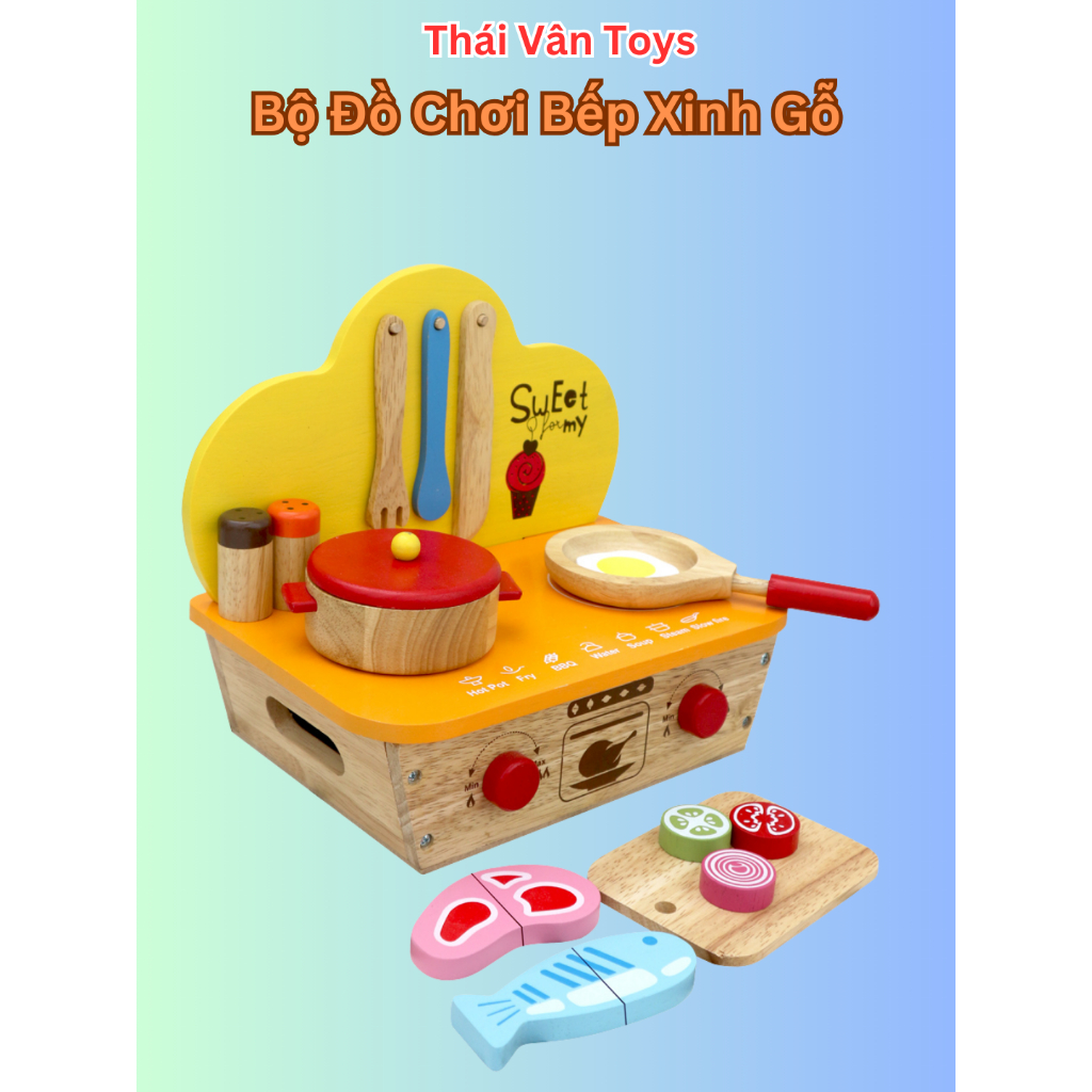 Bếp Xinh Cho Bé Winwintoys - Trải Nghiệm Nấu Ăn Sáng Tạo và Giáo Dục, Đồ Chơi Gỗ Việt Nam Dành Riêng Cho Bé Yêu