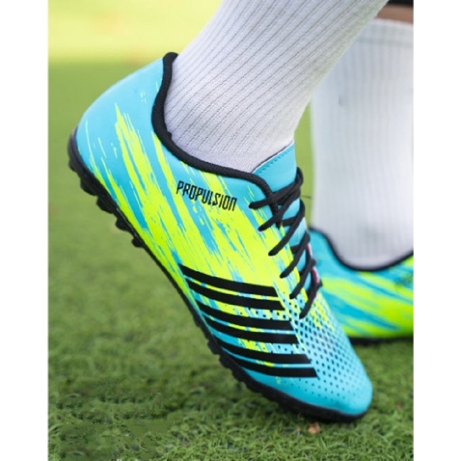 GIÀY ĐÁ BÓNG SÂN CỎ NHÂN TẠO, GIÀY ĐÁ BANH PREDATO CỔ CAO ĐẾ CAO SU ĐÃ KHÂU FULL ĐẾ