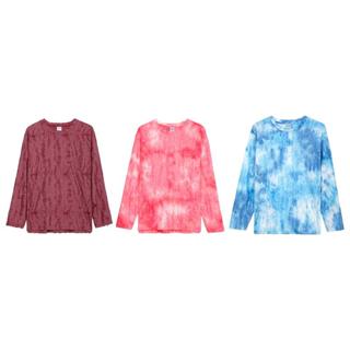   Màu Mới  Áo Thun Silas Tay Dài 2 Lớp Cotton Xước Unisex Thoáng Mát 