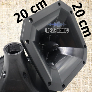 Phểu loa treble 450 kích thước 20x20 mũi hỏa tiễn lục giác , họng kèn loa treble 350 - 450 lỗ ren 34mm