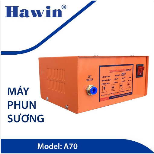 Máy phun sương Hawin A70 40W (sử dụng được đế 15 béc)
