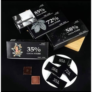 Socola đen không đường Nguyên chất 100% YiKanong( 1 hộp)