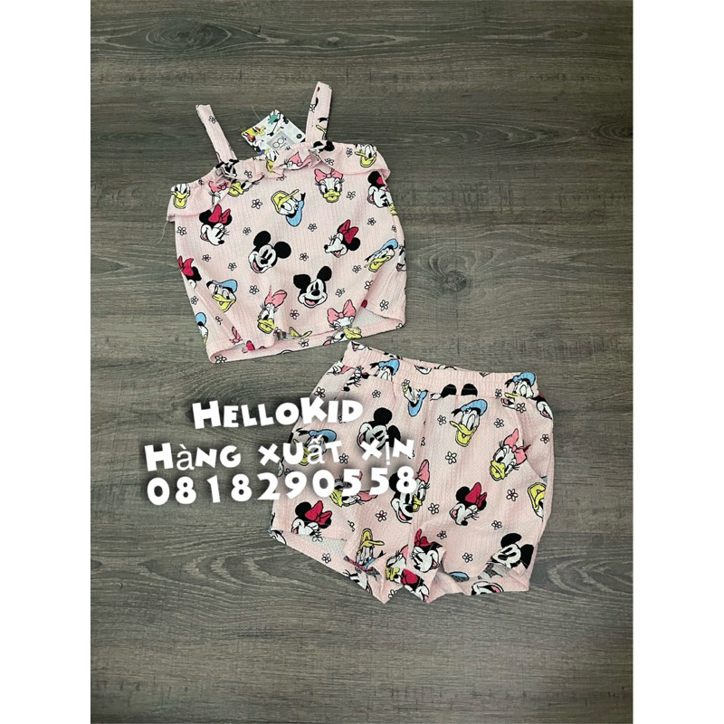 Bộ 2 dây hồng minnie bé gái
