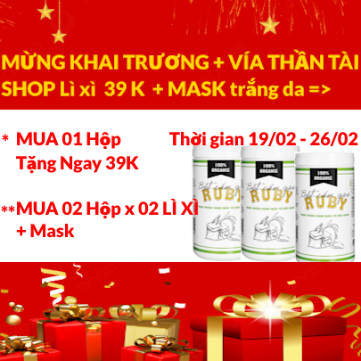 Bột cám gạo Ruby Siêu mịn chính hãng
