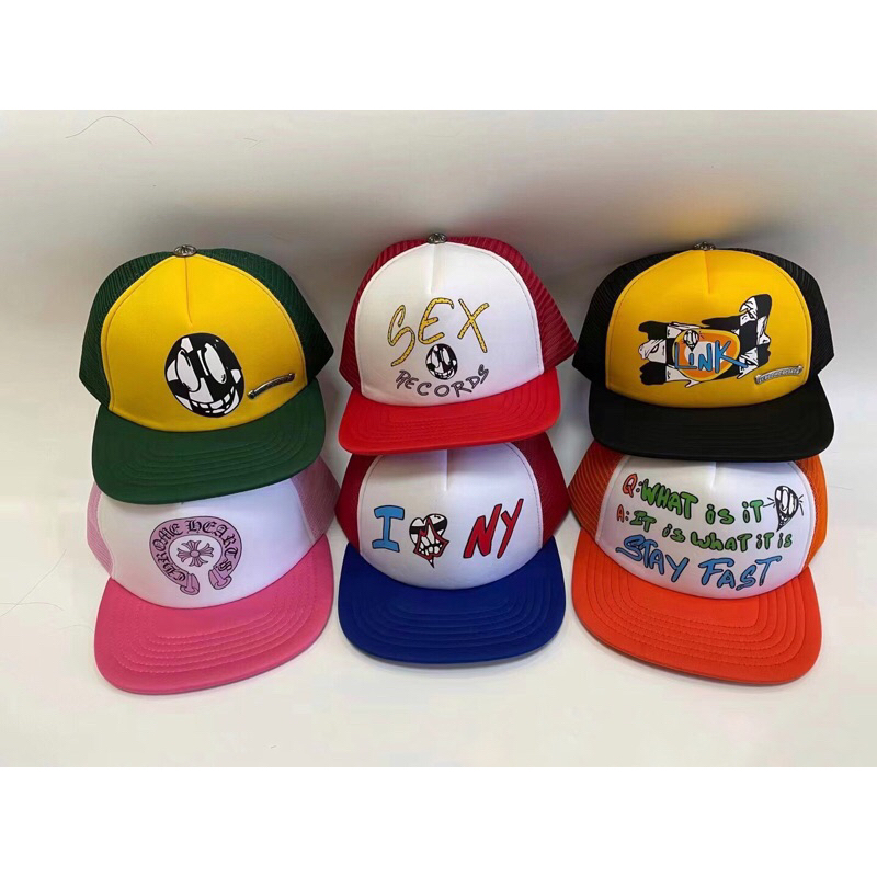 Mũ Snapback CHROME HEART IN HOẠ TIẾT PHỐI MÀU
