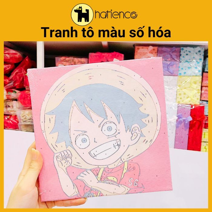 Tranh sơn dầu số hóa, tranh tô màu theo số hóa trang trí size 20x20 và 30x30