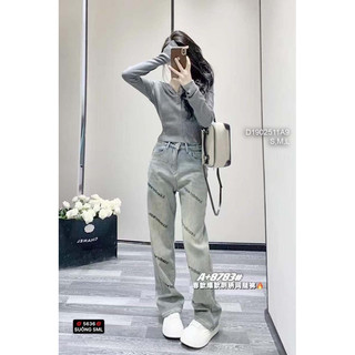 Quần jean dài lưng cao 0224 thaotranshop90