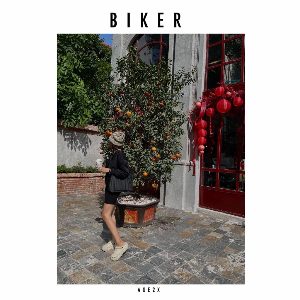 ⚠️ QUÁ HOT⚠️chính hãng AGE2X quần Legging-Biker, legging đùi chất Borib co giãn có 2 túi thật tiện dụng