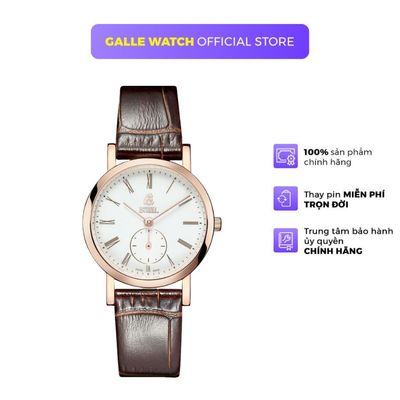 Đồng hồ nữ Ernest Borel LGR850N-28561BR phong cách thanh lịch, kính sapphire, chống nước 5ATM, dây da đeo tay cao cấp