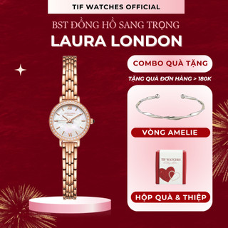 Đồng hồ đeo tay LAURA Rose Tif Watches Thời Trang Sang Trọng Chống Nước cho Nữ