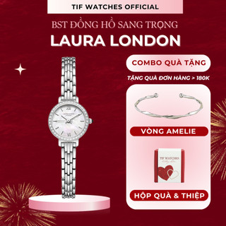 Đồng Hồ Nữ Sang Trọng LAURA Tif Watches Đính Đá Sang Chảnh Sáng Da