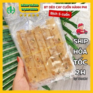 BÁNH TRÁNG DẺO CAY CUỐN HÀNH PHI ĂN VẶT GIÁ RẺ SÀI GÒN