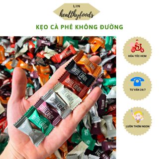 [CHUẨN LOẠI 1] 1KG Kẹo Cà Phê Không Đường Kẹo Cà Phê Ăn Kiêng Mix Vị Kẹo Coffee Candy Viên Nén