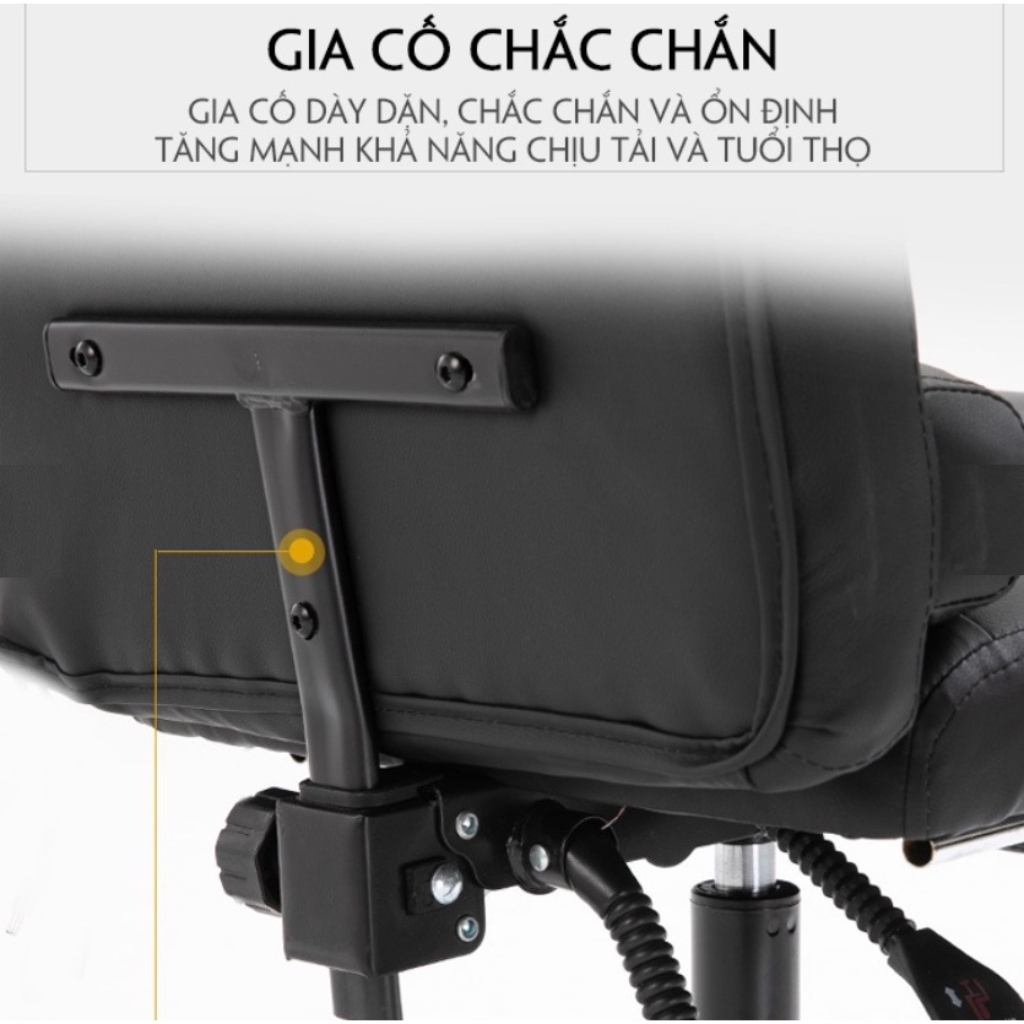 Ghế Xoay Văn Phòng Có Massage Êm Ái Giảm Đau Lưng Hiệu Quả, Gaming Chair Có Chân Xoay 360 Độ Tùy Chỉnh Độ Cao Của Ghế | BigBuy360 - bigbuy360.vn