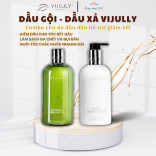 [CHÍNH HÃNG 100%] COMBO DẦU GỘI vs DẦU XẢ VIJULLY - MỌC TÓC - GIẢM RỤNG - PHỤC HỒI.
