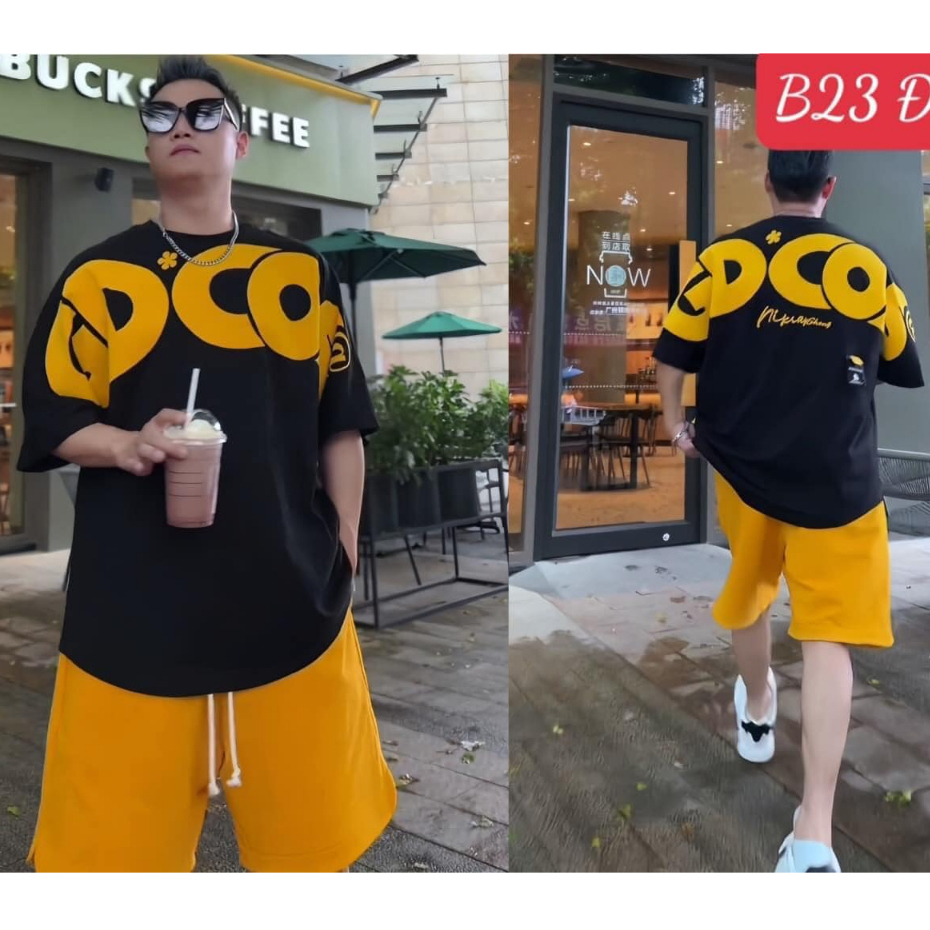 🔥Hot🔥 Bộ Cộc Nam GDCOS_Royal Kar Mùa hè, Bộ Quần Áo Mùa Hè Phối Họa Tiết Phong Cách Boy Phố Chất Cotton Cực Chất