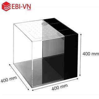 Hồ cá lọc vách Acrylic Suối Nhỏ 40*40*40cm - 30*30*30cm | hồ cá thuỷ sinh cá cảnh có sẵn (bơm, lọc)
