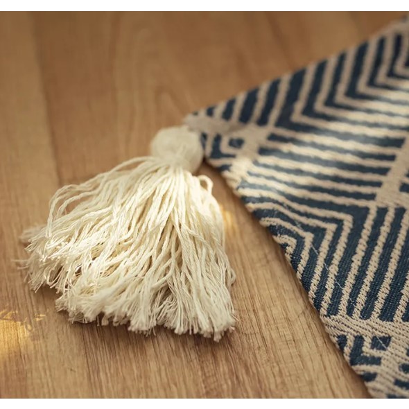 45*70/45*95/45*145cm KHĂN PHỦ TỦ KỆ vải thô mộc Vintage. Dải khăn phủ 4 góc tua rua đẹp trang nhã