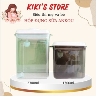 Hộp đựng sữa bột Ankou hộp trữ sữa chống ấm, hút chân không Cho Bé 1700ml/2300ml
