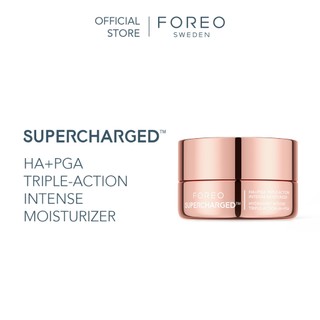 Kem dưỡng ẩm cho da mặt FOREO SUPERCHARGED HA+PGA (Gấp 3 lần sức mạnh) - Kem hỗ trợ giảm nếp nhăn cho mặt - Cấp ẩm với HA- Tăng cường chống Oxy hóa với Squalane