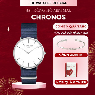 Đồng Hồ Nam CHRONOS Tif Watches Dây Vải Nato Phong Cách Sang Trọng Dễ Phối Đồ Chống Nước Tốt