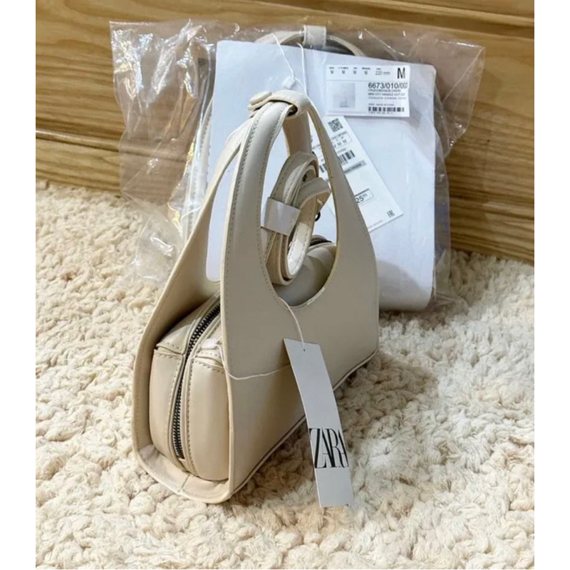 Túi Xách zara cầm tay kèm quai chéo da mềm giá sale