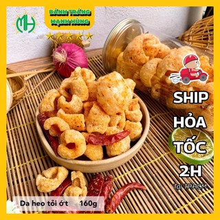 Da heo sấy tỏi ớt giòn giòn Ăn vặt Mạnh Hùng giá rẻ Sài Gòn