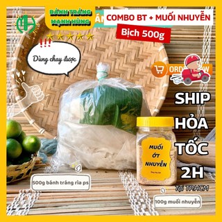Combo 500g bánh tráng rìa phơi sương và hủ muối nhuyễn Tây Ninh Mạnh Hùng
