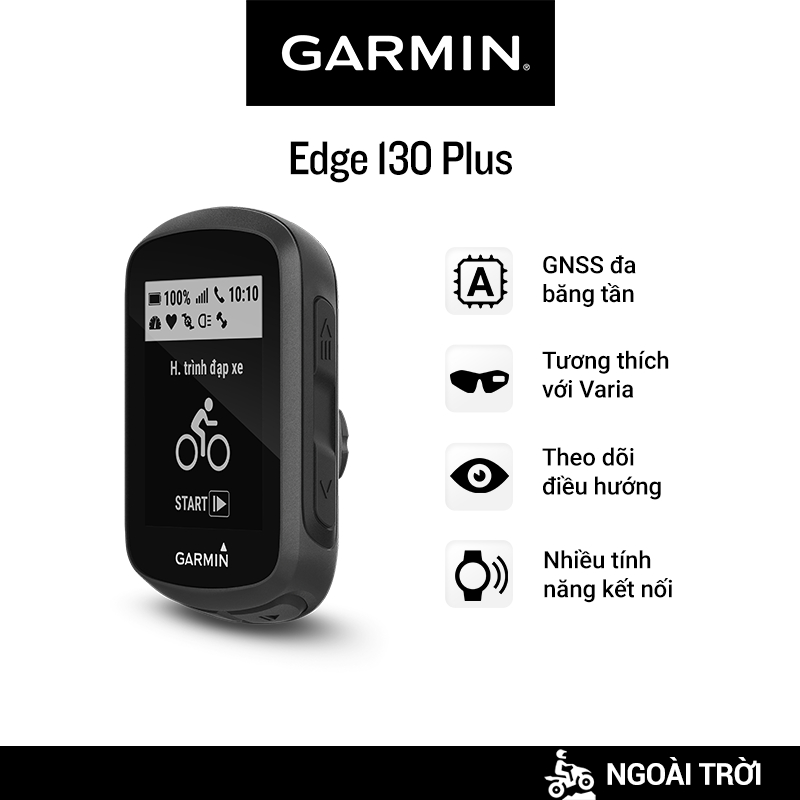 Thiết Bị Định Vị Gắn Xe Đạp Garmin Edge 130 Plus GPS - Hàng Chính Hãng