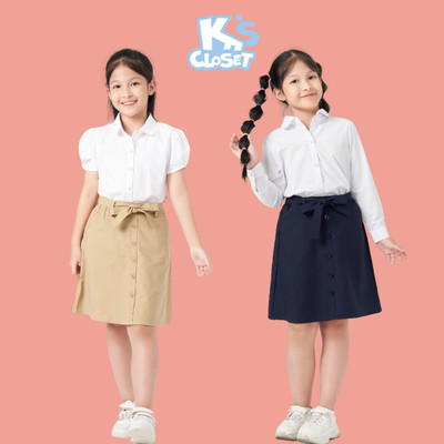 Chân Váy Đồng Phục K'S CLOSET Có Quần Bên Trong, Cho Bé Gái Từ 19 - 52kg (6-14 tuổi) KT02FIS, KT296SIS