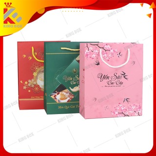 Túi giấy đựng hộp yến sào cao cấp KINGBOX