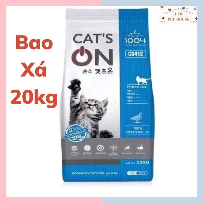 Hạt CAT'S ON bao nguyên 20kg - cat on thức ăn cho mèo
