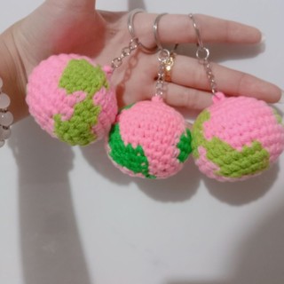 MÓC KHOÁ TRÁI ĐẤT/ MẶT TRỜI LEN HANDMADE