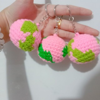 MÓC KHOÁ TRÁI ĐẤT/ MẶT TRỜI LEN HANDMADE