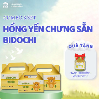 Combo 3 set hồng yến chưng sẵn cho trẻ Bidochi BB ECO, ngon như yến mẹ làm