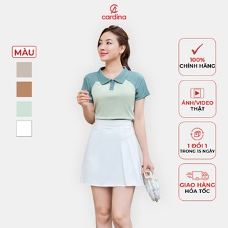 Áo polo nữ CARDINA chất liệu tăm lạnh co dãn không nhăn thiết kế tinh tế tối giản phom ôm vừa khỏe khoắn 4AFC01