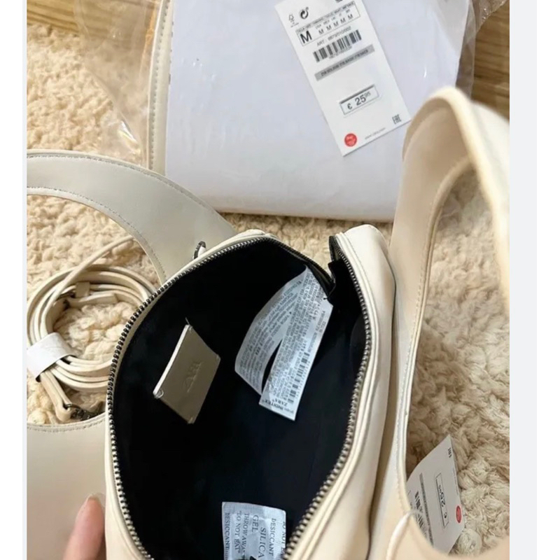 Túi Xách zara cầm tay kèm quai chéo da mềm giá sale