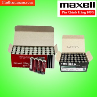 Pin aa , pin aaa maxell / toshiba hộp 40 viên dung lượng cao