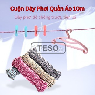 Cuôn 10m dây phơi đồ tiện lợi - dây dù tròn - cuộn dây dù dài 10m siêu chắc chắn - tesovn