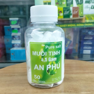 (Sẵn số lượng) Muối tinh 4,5 Gam An Phú - Sát khuẩn, làm sạch mũi, họng, mắt, mũi . Muối viên an phú