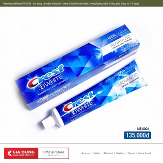 Kem đánh răng Crest 3D White Advanced Triple Whitening (158g)
