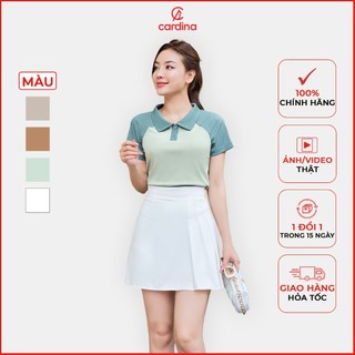 Áo polo nữ CARDINA chất liệu tăm lạnh co dãn không nhăn thiết kế tinh tế tối giản phom ôm vừa khỏe khoắn 4AFC01