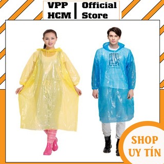 Áo mưa nilon mặc 1 lần trơn chất lượng dày dặn nhiều màu