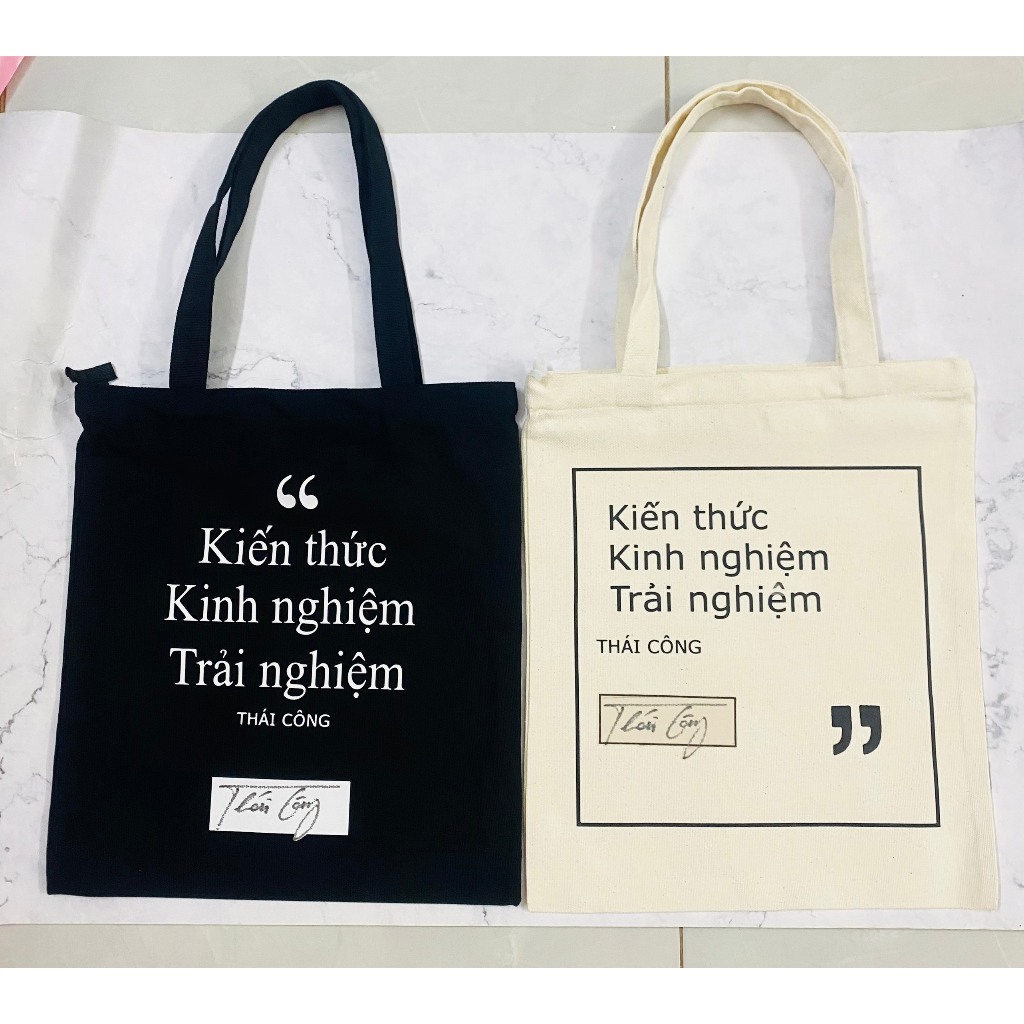 Túi tote túi vải canvas Thái Công ( Cover )