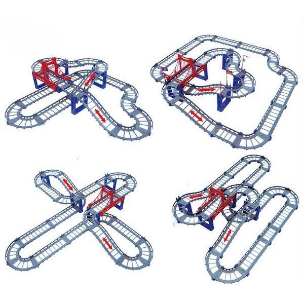 Đồ chơi Bộ lắp ráp đường đua ô tô 90chi tiết - đường ray ô tô đua -dc2497