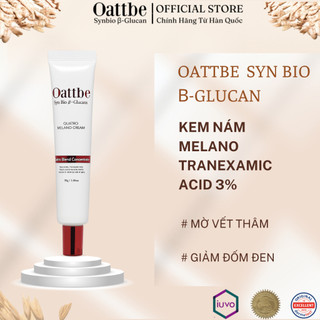 Kem làm mờ vết thâm giảm tàn nhang Melano  Oattbe Synbio β-Glucan